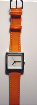 pleather-orange-watch-band